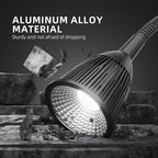 Led Magnetic Work Light 400mm Flexible Gooseneck lamp 700 Lumens 120 Volt for Sewing Machine Lathe Milling Drill Press Industrial Lighting (Aluminum Alloy lamp Head-2)