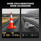 6 Pack 28 Inch Traffic Cones, from -22℉ to 131℉, MUTCD-Compliant Orange Safety Cone with Reflective Collar ＆ Extra Caution Tape for Parking Lot, Construction Work, Road Safety