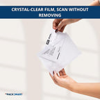 200 Units, 7.5"x5.5" Clear Packing List Shipping Label Envelopes - Heavy Duty Adhesive, Ideal for Labels, Invoices & Documents