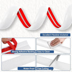 Floor Cord Cover for Wires on Floor Self Adhesive Cord Hider Floor Cable Management Wire Covers for Cords Protector Prevent Cable Trips Cord Cavity W 0.47" x H 0.27", White, 3.3Ft
