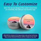 100 Custom Vinyl Stickers - Upload Your own Image, Text, Design, Logo - Personalized Logo Labels for Handmade, Packaging, Bottle, Jars, Candle, Brand Stickers (Mountain, 4x4)