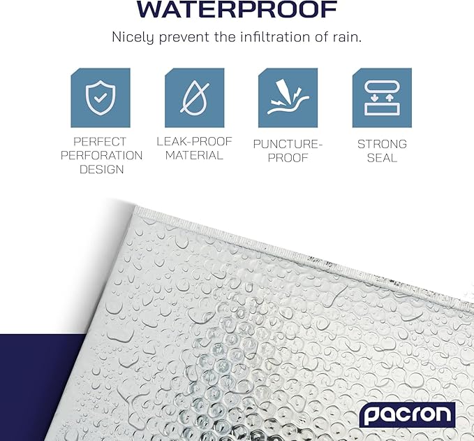 500-Pack Insulated Silver Thermal Bubble Mailers 15 x 17 - Waterproof Metallic Foil Self-Sealing Padded Envelopes for Cold Shipping, Perishables, Food, Cosmetics, Pharmaceuticals