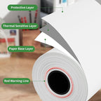 2 1/4" 85' feet Thermal Receipt Paper,Cash Register Paper Rolls Fits for Most Credit Card Terminals,10 rolls