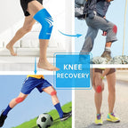 Extended Leg Knee Ice Pack Wrap for Injuries Compression, Reusable Soft Gel Freeze Knees Brace for Swelling Replacement Surgery, Cold Therapy for Arthritis, Meniscus Tear (Knee-Blue-2 Pack)