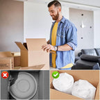 50Pack Foam Pouches,12" X 12" Dish Packing Foam Cushion Foam for Packing Dishes and glasses Moving Foam Wrap Pouches Packing Supplies for Moving