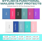 Teal Poly Bubble Mailers 8.5x12 inch #2 | Self Seal Padded Envelopes | Cushioned Bubble Mailer | Usable Size 8.5x11 | Water Proof | Lightweight mailing Shipping Bags | 200 Pack Bulk