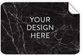 100 Custom Vinyl Stickers - Upload Your own Image, Text, Design, Logo - Personalized Logo Labels for Handmade, Packaging, Bottle, Jars, Candle, Brand Stickers (Black Marble, 5x3)