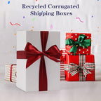 Small Shipping Boxes 10x6x6 Inch set of 40, White Corrugated Cardboard Boxes for Small Business, Mailing, Moving and Storage