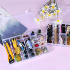 2 Pack 36 Grids Bead Organizer Box, Plastic Craft Organizers and Storage with Adjustable Dividers, Screw, Parts & Tackle Box for Jewelry Making, Art Supplies and Rock Display Case