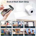 (150 Rolls) Thermal Receipt Paper 2 1/4 x 85 - BPA-Free Credit Card Machine Paper Rolls for POS Systems, Compatible with Square Terminal, Clover Flex and More