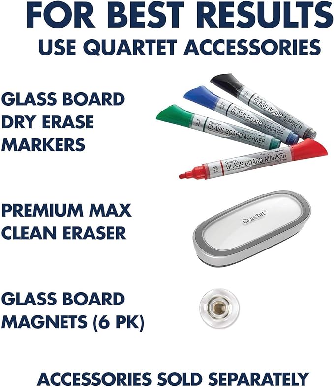 Quartet Dry Erase Board, Magnetic Whiteboard 36" x 24", Glass Board for Wall, Infinity, Brilliance White (G23624W)