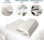 Packing Paper Sheets for Moving - 320 Sheets, Blank Newsprint Paper Sheets for Wrapping, Shipping, Arts & Crafts - Bulk Protective Paper for Box Filler, Cushioning & Protecting Fragile Items - 12x17
