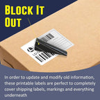 L LIKED 3" x 2" Direct Thermal Labels, Permanent Adhesive Barcode Shipping Label & Compatible with Rollo, Zebra and Other Desktop Printers (1 Roll, 700 Labels)