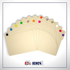 Kenco Color Coding Circle Dot Sticker Labels on a roll (Mix N Match 10 Pack, 1 INCH 1000 Stickers)