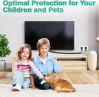 Dog and Cat Cord Protector 25ft - 1/2inch, Flexible Cable Sleeve for Easy Cord Management, Protects Cables from Pets Chewing, Ideal for USB, Power, Audio and Video Cords - Black