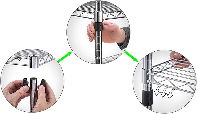 21" Deep x 72" Wide x 86" Height Wire Shelving Kit | 6-Tier | NSF Commercial Storage Rack Unit