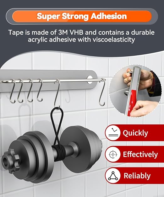 Double Sided Tape Heavy Duty Made of 3M VHB, 30FT Outdoor Heat Resistant Automotive Waterproof Mounting Tape, 0.6In Width Super Strong Adhesion Foam Tape
