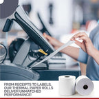 Receipt Paper for Clover Mini and Clover Mobile Thermal Printer - Receipt Paper Rolls Compatible with Clover Mini POS models C200, C300, C301, C302, C305 (30 Rolls)