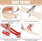Floor Cord Cover Cavity 0.8"x0.37" Self Adhesive Cord Hider, 3.3FT Low Profile Cable Management, Extension Strip Protector for Wires, Prevent Cable Trips for Offices, Gyms, Exhibitions (Yellow Wood)