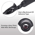 XHF UL Listed 1/8 Inch 55Ft 3:1 Waterproof Heat Shrink Tubing Roll Marine Grade Adhesive Lined Heat Shrink Tube, Insulation Sealing Oil-Proof Wear-Resistant Black