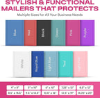 Hot Pink Poly Bubble Mailers 7.25x12 inch #1 | Self Seal Padded Envelopes | Cushioned Bubble Mailer | Usable Size 7.25x11 | WaterProof | Lightweight mailing Shipping Bags | 100 Pack Bulk