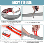 Floor Cord Cover Self Adhesive Cord Hider,10FT Cable Management, Extension Strip Protector for Wires, Prevent Cable Trips for Offices, Gyms, Exhibitions Cavity:0.3"(W) x 0.28"(H) Gray Wood