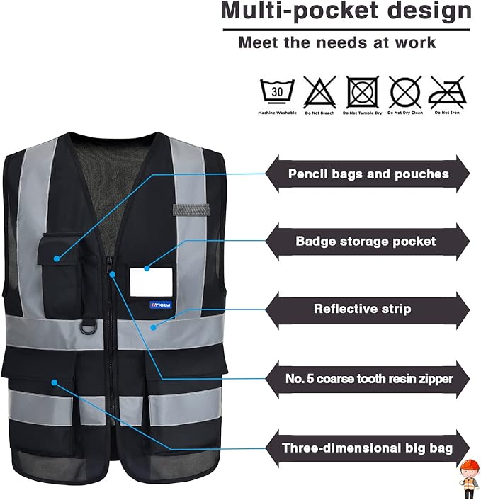 Amazon black safety vest