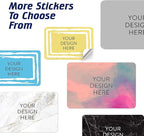 5-1000 Custom Vinyl Stickers - Upload Your own Image, Text, Design, Logo - Personalized Logo Labels for Handmade, Packaging, Bottle, Jars, Candle, Brand Stickers (Lemon Swirls, 4x2)