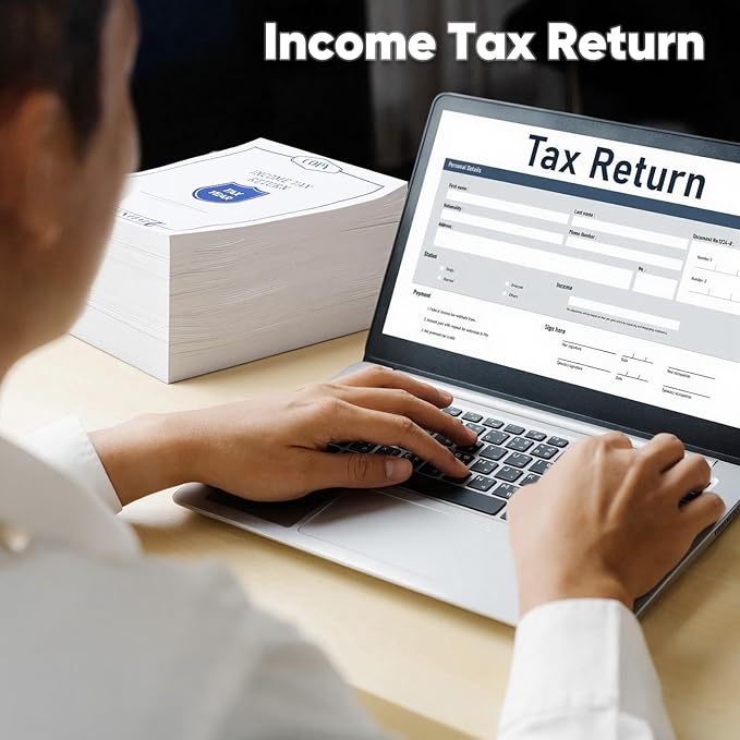 500 Pcs Income Tax Return Envelopes for Tax Preparers 9 x 12 Inches Open End Envelopes for Personal Customer Office Business Legal Documents Catalog Mailing, White