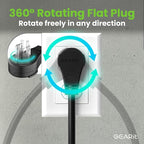 GEARit 360 Rotating Plug Indoor Outdoor Extension Cord Waterproof 100ft - 16 Gauge 16/3 AWG, 13A 1625W, 3 Prong Heavy Duty Extension Cord Weatherproof Power Cable for Outdoor Landscaping, Lights, ETL