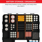 Andalus Tools Organizer Box, Small Parts Storage 34-Compartment Double-Sided Portable Hardware Organizer Removable Plastic Dividers for Screws, Nuts, Bolts, Nails – Orange (1 Pack, 12.5" x 10.5" x 3")