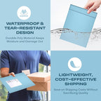 Light Blue Poly Bubble Mailers 7.25x12 inch #1 | Self Seal Padded Envelopes | Cushioned Bubble Mailer | Usable Size 7.25x11 | WaterProof | Lightweight mailing Shipping Bags | 100 Pack Bulk