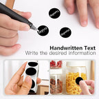 Black 1 Inch Round Color Coding Labels with 4000 Dots, 4 Rolls - Bright Color Dot Stickers for File Folders, Inventory System - Highly Visible