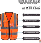 A-SAFETY Orange SMALL Safety VestS