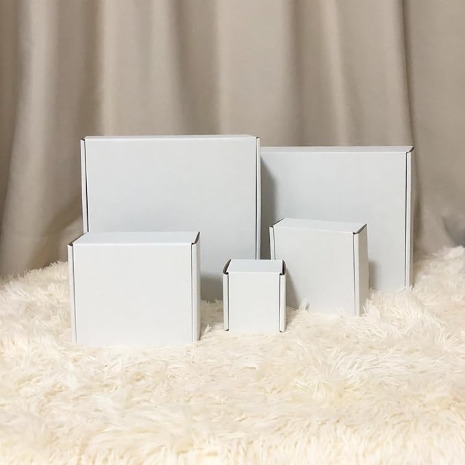 13x10x3 inch Shipping Boxes, White Corrugated Cardboard Box Literature Mailing Shipping Packaging Recyclable Storage Boxes and Craft Gifts Giving Products Business White Box Set of 20 (13''x10''x3'')