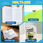 30 PCS Science Paper Clips Metal Paperclip Large Size Paper Clip Cute Bookmark Colorful Office Supplies Bookmark Clamp Desk Accessories Stationery for School Gifts for Christian