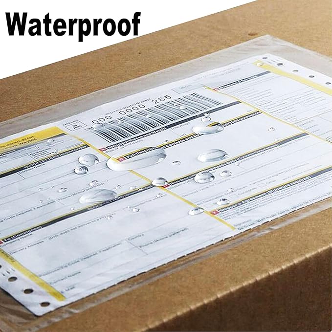 200 Pcs 7.5x5.5 Packing List Mailing Envelopes Shipping Envelopes Packing List Clear Adhesive Shipping label sleeves Shipping Supplies for Small Businesses