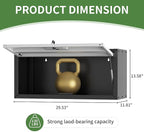 Metal Wall Cabinet with Up-flip Door,Heavy Duty Garage Wall Mounted Storage Cabinets,Tool Cabinets for Garage,Kitchen,Warehouse,Office,Assembly Required