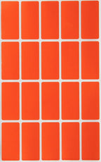 Royal Green Rectangle Color-Coding Labels 1.57 inch x 0.75 inch Orange (40mm x 19mm) - 2000 Pack