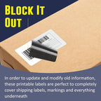L LIKED 2" x 1" Direct Thermal Labels, Permanent Adhesive Barcode Adress Labels & Compatible with Rollo, Zebra and Other Desktop Printers (12 Rolls, 15600 Labels)