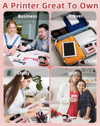 Phomemo M220 Bluetooth Label Maker Machine,Label Printer for Small Business, Office, Home & School, Portable Label Maker with 700+ Templates,400+ Fonts,6000+ Icons, Compatible with Phone, PC