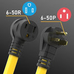 TOOLIOM 20FT Welder Extension Cord 6AWG 6-50P to 6-50R Power Extension Cord for Welding Machines with ETL Approved