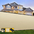 Customized 4' x 96' Beige Fence Privacy Screen,with Bindings & Grommets,Heavy Duty for Gardens Backyard Patio Tennis Court Pool Construction Project Outdoor Events,We Make Custom Sizes