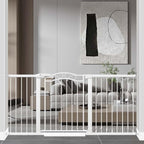 Fairy Baby 65.4"-68.1" Extra Wide Press Mounted Baby Gate Indoor for Kids Or Pets Walk Thru No Drill Long Dog Gates for The House Doorway Child Safety Gate