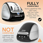 Compatible DYMO 30323 (2-1/8" x 4") Shipping Labels, Direct Thermal Name Badge Label Replacement for DYMO LabelWriter 450, 4XL, Rollo, Zebra (12 Rolls / 2640 Labels), TRSTGIX