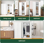 Letaya Wardrobe Armoire Closet,72" H Metal Storage Cabinet with Adjustable Shelves and Hanging Rod,Bedroom Armoire Cabinet Clothes Organizer (White)