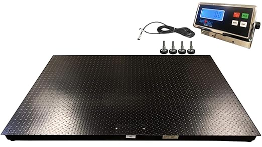 SellEton SL-5' x 4' (60" x 48") Floor Scale/Pallet Scale with Metal Indicator | 5000 lb x 1 lb