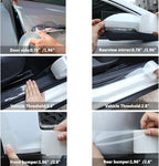 MYFAMIREA Car Door Invisible Anti-Collision Self Adhesive Seal Strip Seal Weather Strip Scratch Resistant Transparent Fit for Most Car, Protect The Car Body and Door(33Ft x 4In)