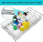 Pull Out Cabinet Organizer 14" W X 17" D, Slide Out Drawers For Kitchen Organizers and Storage, Pull Out Drawers For Cabinets Capacity Heavy Duty Caddy, Cabinet Shelves Chrome-Plated, Bathroom Pantry