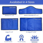 rester's choice Ice Pack for Injuries Reusable, Soft Gel Flexible - (Large: 11"x14.5") for Hip, Shoulder, Knee, Back - Comfy Cold Pack Compress for Swelling, Bruises, Surgery (Lavender, 1 Pack)